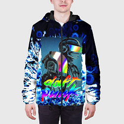 Куртка с капюшоном мужская DAFT PUNK : MUSIC ALIVE, цвет: 3D-черный — фото 2