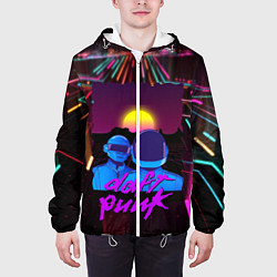 Куртка с капюшоном мужская Daft Punk Electrix, цвет: 3D-белый — фото 2