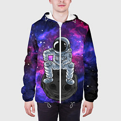 Куртка с капюшоном мужская Distant galaxy, цвет: 3D-белый — фото 2