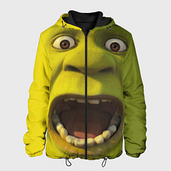 Куртка с капюшоном мужская Shrek is Yelling, цвет: 3D-черный