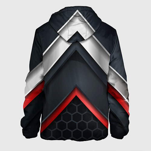 Мужская куртка 3D соты объемная броня сталь / 3D-Белый – фото 2