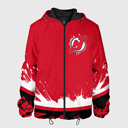 Куртка с капюшоном мужская New Jersey Devils Ink, цвет: 3D-черный