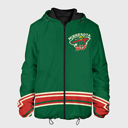 Куртка с капюшоном мужская Minnesota Wild, цвет: 3D-черный