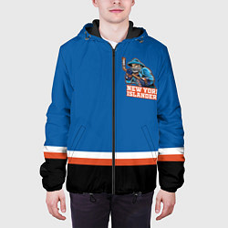 Куртка с капюшоном мужская New York Islanders, цвет: 3D-черный — фото 2