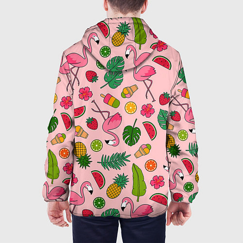 Мужская куртка Фламинго Лето / 3D-Черный – фото 4