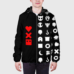 Куртка с капюшоном мужская Любовь, смерть и роботы, цвет: 3D-черный — фото 2