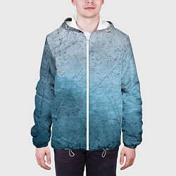 Куртка с капюшоном мужская Blue Glass, цвет: 3D-белый — фото 2