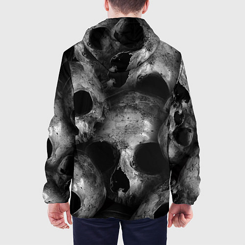 Мужская куртка Груда черепов / 3D-Черный – фото 4
