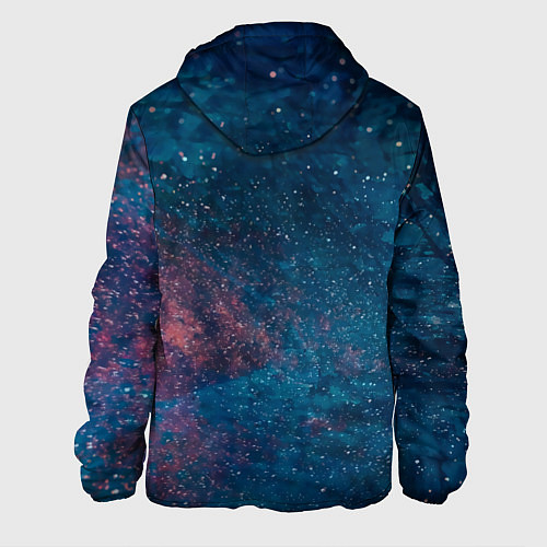 Мужская куртка Милый ленивец в космосе / 3D-Черный – фото 2