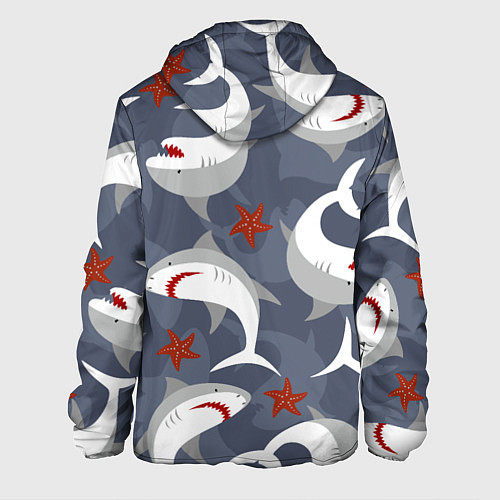 Мужская куртка Акулы / 3D-Белый – фото 2