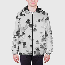 Куртка с капюшоном мужская Медузы, цвет: 3D-черный — фото 2