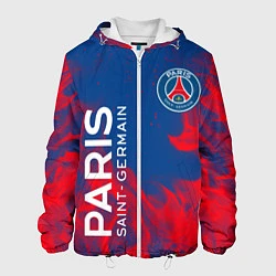 Куртка с капюшоном мужская ФК ПСЖ PARIS SAINT GERMAIN, цвет: 3D-белый