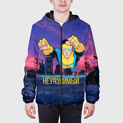 Куртка с капюшоном мужская Марк Грэйсон Неуязвимый, цвет: 3D-черный — фото 2