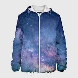 Куртка с капюшоном мужская Космос, цвет: 3D-белый