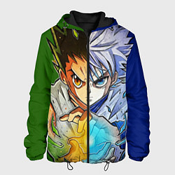 Куртка с капюшоном мужская Киллуа золдик и Гон хантер, цвет: 3D-черный