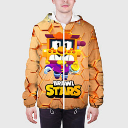 Куртка с капюшоном мужская Грифф Griff Brawl Stars, цвет: 3D-белый — фото 2