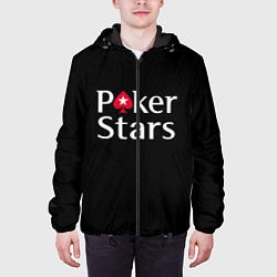 Куртка с капюшоном мужская Poker Stars, цвет: 3D-черный — фото 2