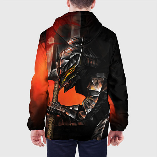 Мужская куртка БЕРСЕРК оранжевый / 3D-Черный – фото 4