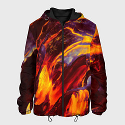 Куртка с капюшоном мужская ОГНЕННЫЙ ГРАНЖ FIRE GRUNGE Z, цвет: 3D-черный