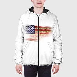Куртка с капюшоном мужская USA, цвет: 3D-черный — фото 2