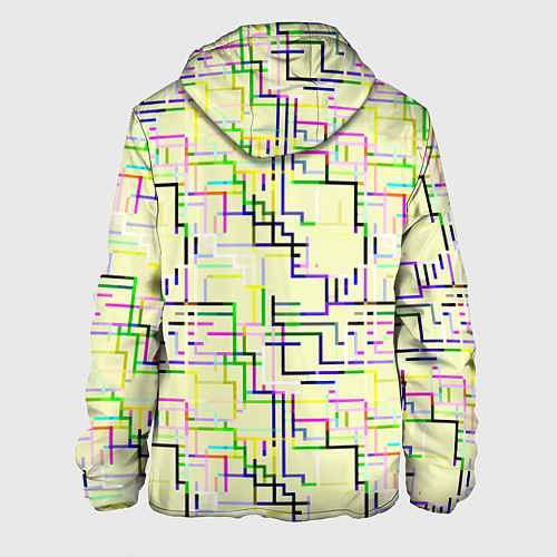 Мужская куртка Geometric Color / 3D-Белый – фото 2