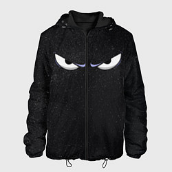 Куртка с капюшоном мужская Looking into the abyss, цвет: 3D-черный