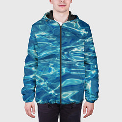 Куртка с капюшоном мужская Чистая вода, цвет: 3D-черный — фото 2