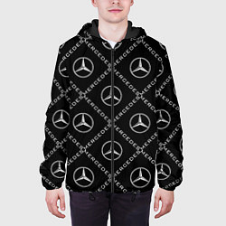 Куртка с капюшоном мужская MERCEDES, цвет: 3D-черный — фото 2