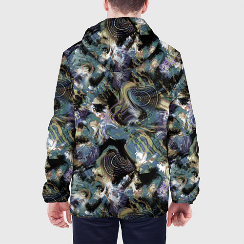 Мужская куртка Узор для рыбака / 3D-Черный – фото 4