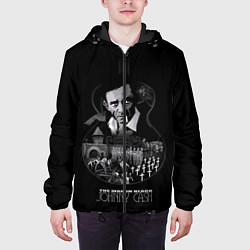 Куртка с капюшоном мужская JOHNNY CASH, цвет: 3D-черный — фото 2