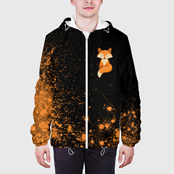 Куртка с капюшоном мужская Foxy - Paint, цвет: 3D-белый — фото 2