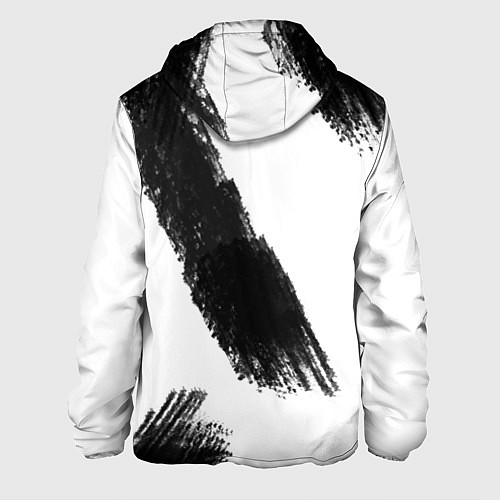 Мужская куртка Мазок художника / 3D-Белый – фото 2