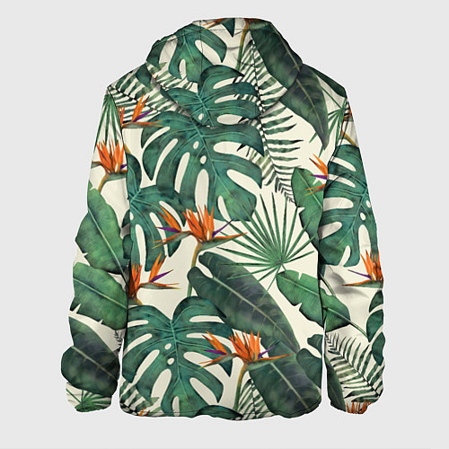 Мужская куртка Тропический паттерн / 3D-Белый – фото 2