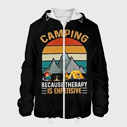 Куртка с капюшоном мужская Camping, цвет: 3D-белый