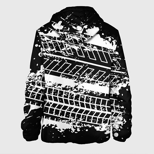 Мужская куртка MITSUBISHI СЛЕДЫ ШИН / 3D-Белый – фото 2