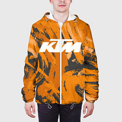 Куртка с капюшоном мужская KTM КТМ Z, цвет: 3D-белый — фото 2