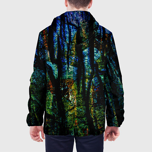 Мужская куртка Разноцветная гора / 3D-Черный – фото 4