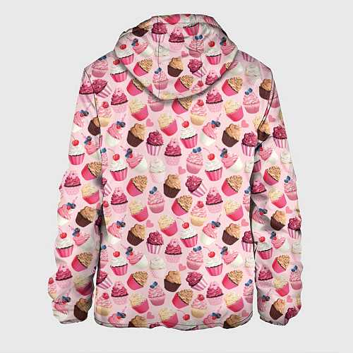 Мужская куртка Пирожные / 3D-Черный – фото 2