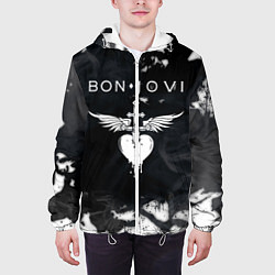 Куртка с капюшоном мужская BON JOVI БОН ДЖОВИ, цвет: 3D-белый — фото 2