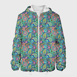 Куртка с капюшоном мужская Стиль Турецких Огурцов, цвет: 3D-белый