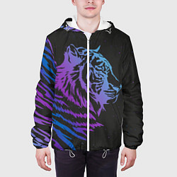 Куртка с капюшоном мужская Tiger Neon, цвет: 3D-белый — фото 2