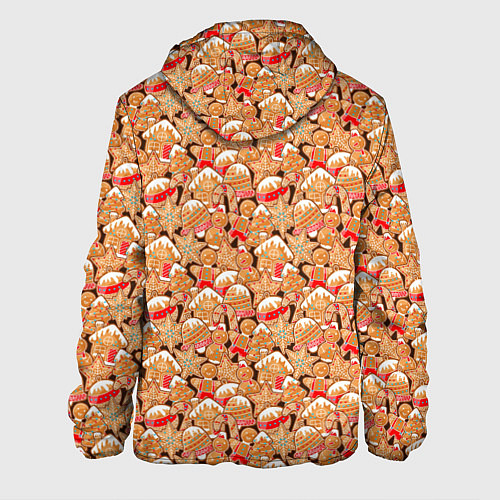 Мужская куртка Праздничное Печенье / 3D-Черный – фото 2