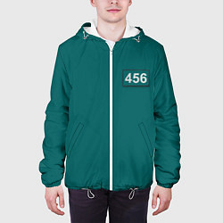 Куртка с капюшоном мужская Персонаж 456, цвет: 3D-белый — фото 2