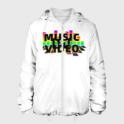 Куртка с капюшоном мужская Merch - DJ MUSICVIDEO, цвет: 3D-белый