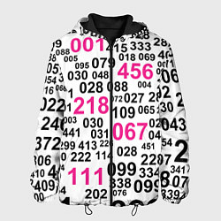 Куртка с капюшоном мужская Игра в кальмара: номера игроков, цвет: 3D-черный