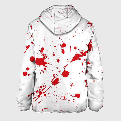 Мужская куртка Dexter logo Декстер брызги крови / 3D-Белый – фото 2