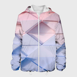 Куртка с капюшоном мужская Треугольники для тебя, цвет: 3D-белый