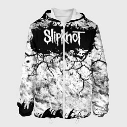 Мужская куртка Надпись Слипкнот Рок Группа ЧБ Slipknot