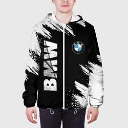 Куртка с капюшоном мужская BMW GRUNGE БМВ ГРАНЖ, цвет: 3D-белый — фото 2
