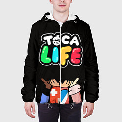 Куртка с капюшоном мужская Toca Life: Friends, цвет: 3D-белый — фото 2